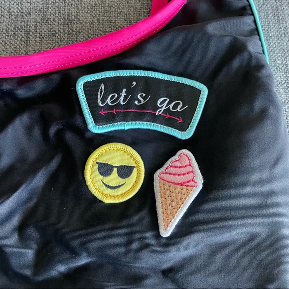 Design Lab Lord & Taylor Emoji Swimsuit size small - Picture 3 of 4